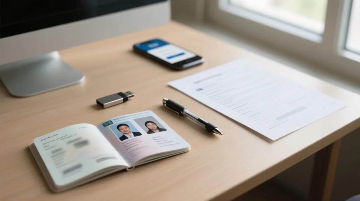 Passport, Photo & Application Form